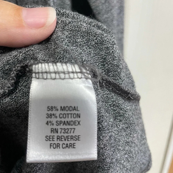 Apt 9 Essentials Long Sleeve T-shirt Size Large Heathered Grey - Picture 4 of 5